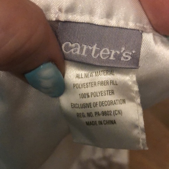 Carters Lovey Security Blanket Rattle Bear “If They Could Just Stay Little” - Picture 7 of 9